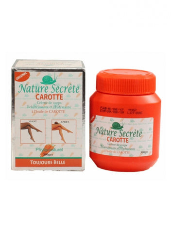 Nature Secrete Carrot Moisturizing Body Cream 300gr clearance Expiring 09-2025