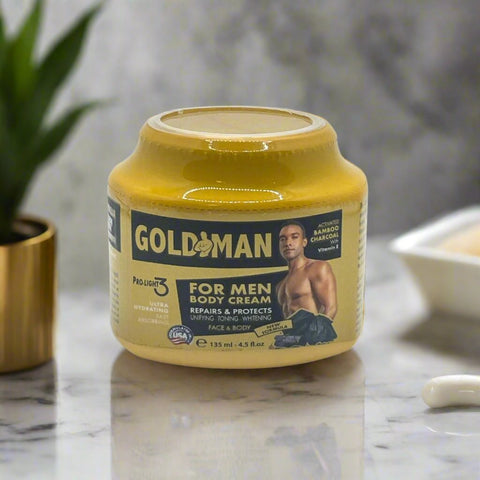 GoldMan Bamboo Charcoal Jar with Vitamin E 135ml (CLEARANCE)