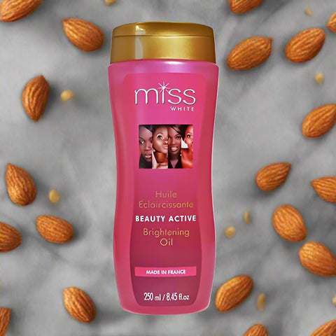 F&W Miss White Brightening Oil 250ml - Skin Brightening Properties, with Almond Oil