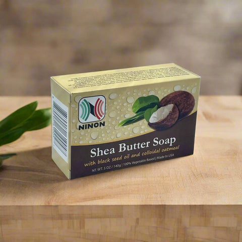 Ninon Shea Butter Soap with black seed and colloidal oatmeal 5oz