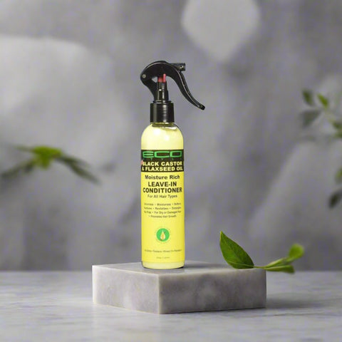 Eco Style Black Castor and Flaxseed Leave-In Conditioner 8oz