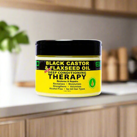 ECO Style Black Castor & Flaxseed Deep Conditioning Therapy 12oz