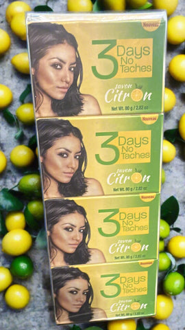 3 Days No Taches Lemon Soap (Pack of 3) 80 Grm