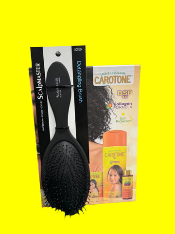 Scalpmaster Wet or Dry Hair Detangling Brush-Black