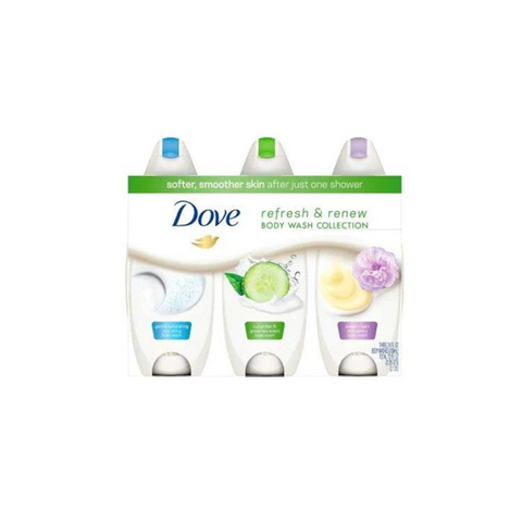 Dove Refresh & Renew Body Wash Collection 24oz 3pk