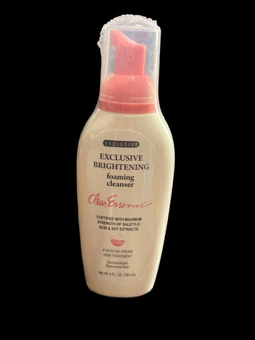 Clear Essence Exclusive Brightening Foaming Cleanser (5 fl oz / 150 mL).