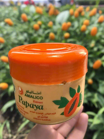 Amalico Papaya Whitening Hand & Body Cream Jar  With Vitamin C 250 ML
