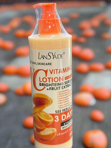LanSyade Vitamin C 3 Days Strong Whitening Lotion + Brightening Serum  500 Ml