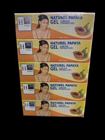 H20 Jours Naturel Papaya Gel pack of 10