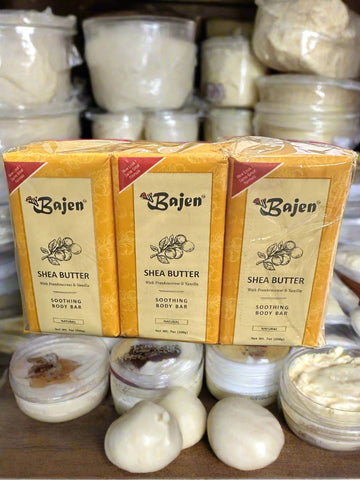 Bajen Shea Butter  Bar Soap 7 Oz ( pack of 6 )