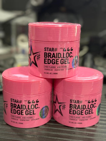 Star Braid Loc Edge Gel  10.14 Oz 300 Ml