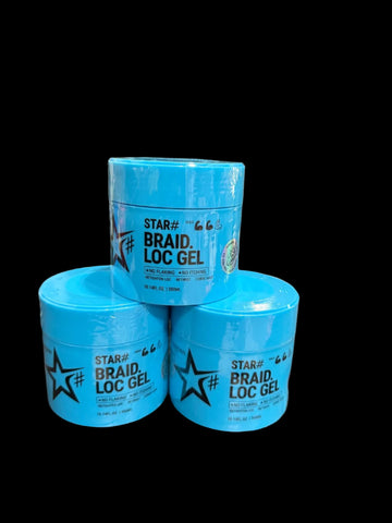 Star Braid Loc Edge Gel  10.14 Oz 300 Ml  Blue
