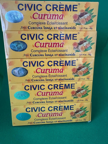Civic Brightening Turmeric Tube Cream Complex 1.41 Oz ( 40 g) Single PCS ( 1 )
