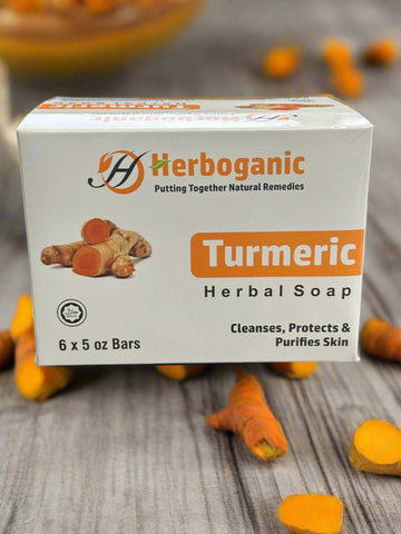 Herboganic Tutmeric Soap Pack of 6 x 5oz