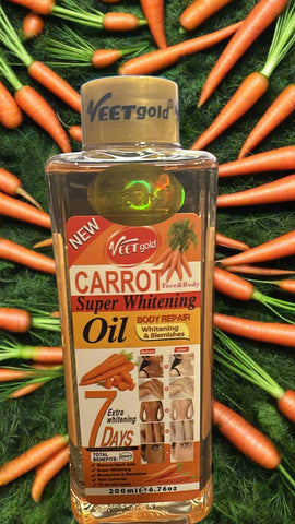 Veet Gold Carrot Body Repair  7 Days Oil 200 Ml 6.76oz