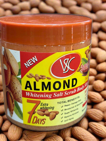 VSC Almond Whitening Salt Scrub Body Shower Cream 780 Grm