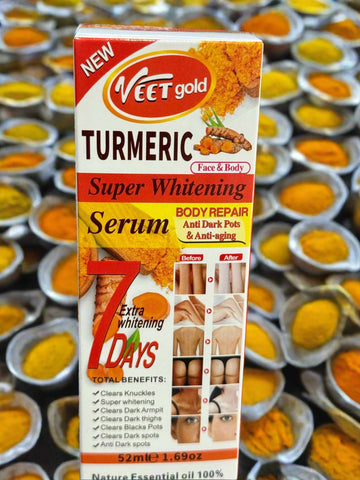 Veet Gold Turmeric Super Whitening Serum 52 Ml 1.69 Oz 7 Days Result (Copy)