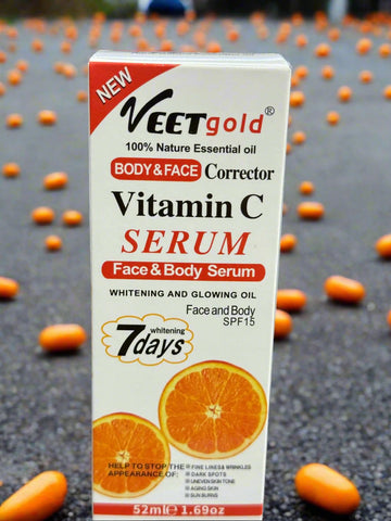 Veet Gold Vitamin C Super Whitening Serum 52 Ml 1.69 Oz 7 Days Result