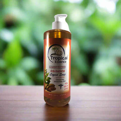 Tropical Essence Anti-Bacterial Liquid Soap Almond-Tea Tree | 33.89oz