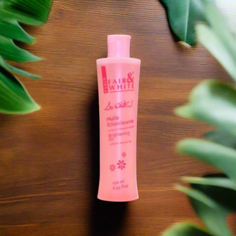 Fair & White So White Brightening Oil with Sweet Almond E 8.45 oz