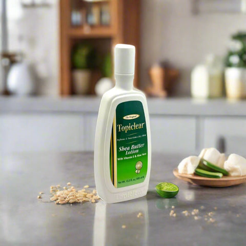 TOPICLEAR Shea Butter Lotion with Vit E & Aloe Vera 14 oz