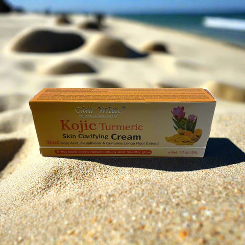 Clair White Kojic Turmeric Natural Glowing Effect Cream 1.7 oz