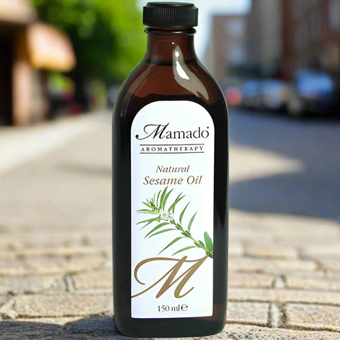 Mamado Aromatherapy Natural Sesame Oil - Blended with Sweet Almond Oil 150ml